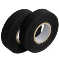 Сатин черная текстильная лента 20х200