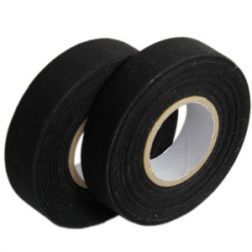 Сатиновая черная текстильная лента 30х400